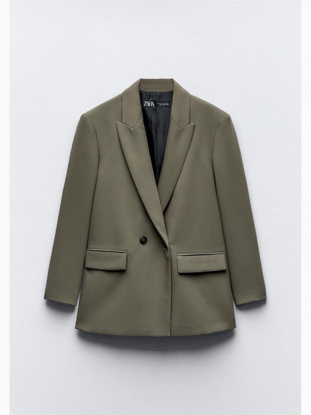 Zara Over Sized Khaki Brown/Green Blazer